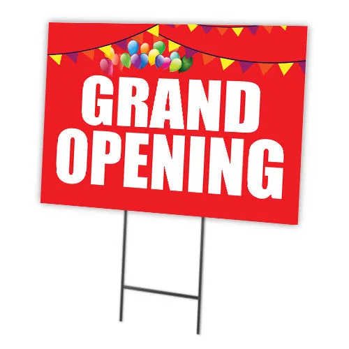 Grand Opening Pack Of 10 Full Color Double Sided Sign