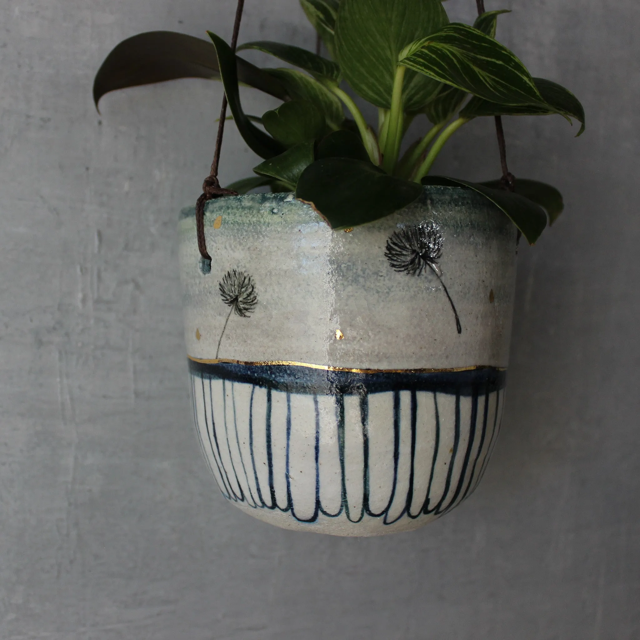 Hanging Ceramic Planters Dandelion