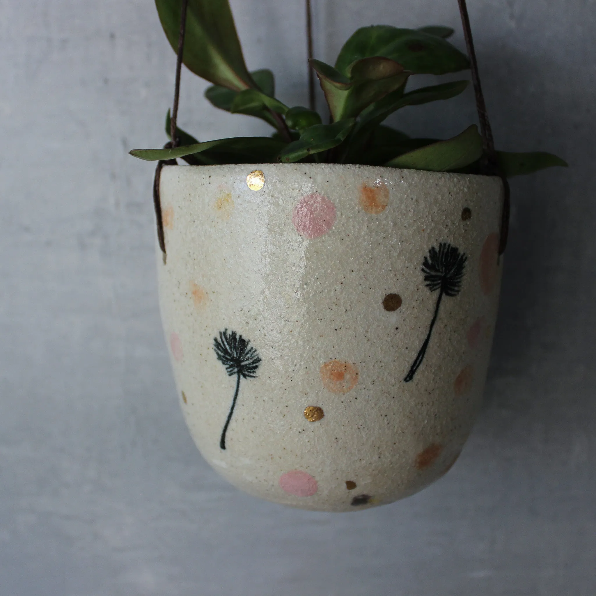 Hanging Ceramic Planters Dandelion