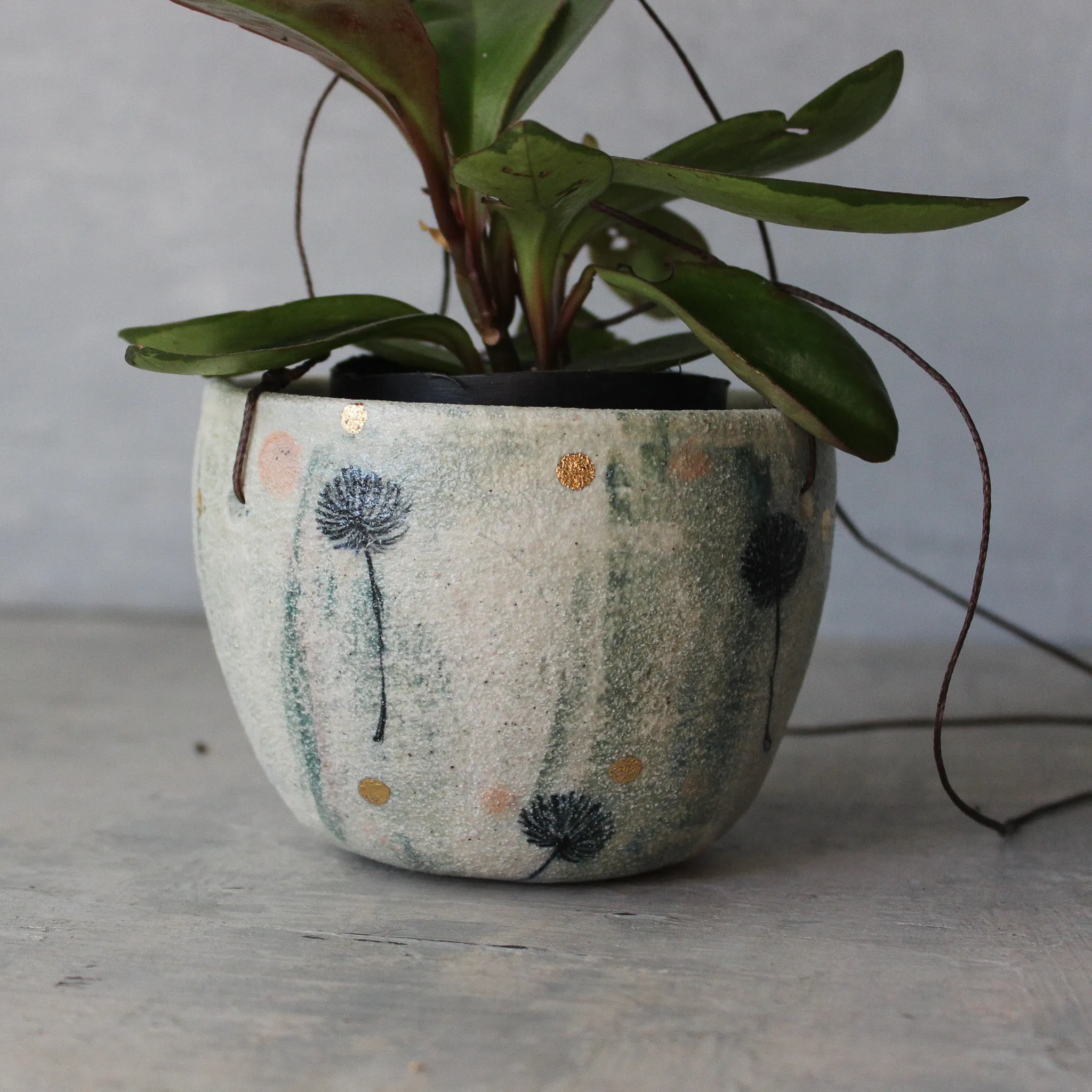 Hanging Ceramic Planters Dandelion