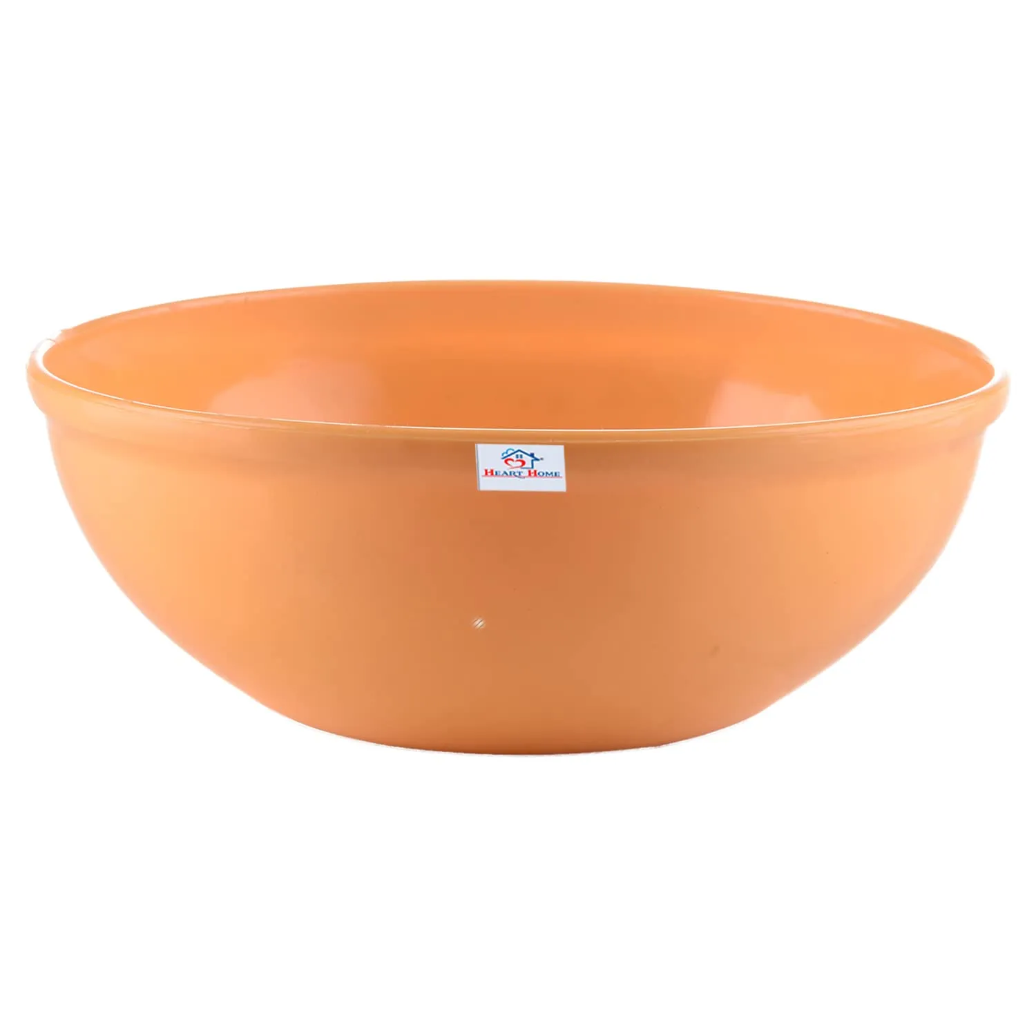 Heart Home Bowls|Plastic Dishwasher Safe Bowl|Multipurpose Serving Bowls|Bowls for Kitchen|Microwave Safe Bowls for Salad|Soup|Pasta|1500 ML|Pack of 6 (Yellow)