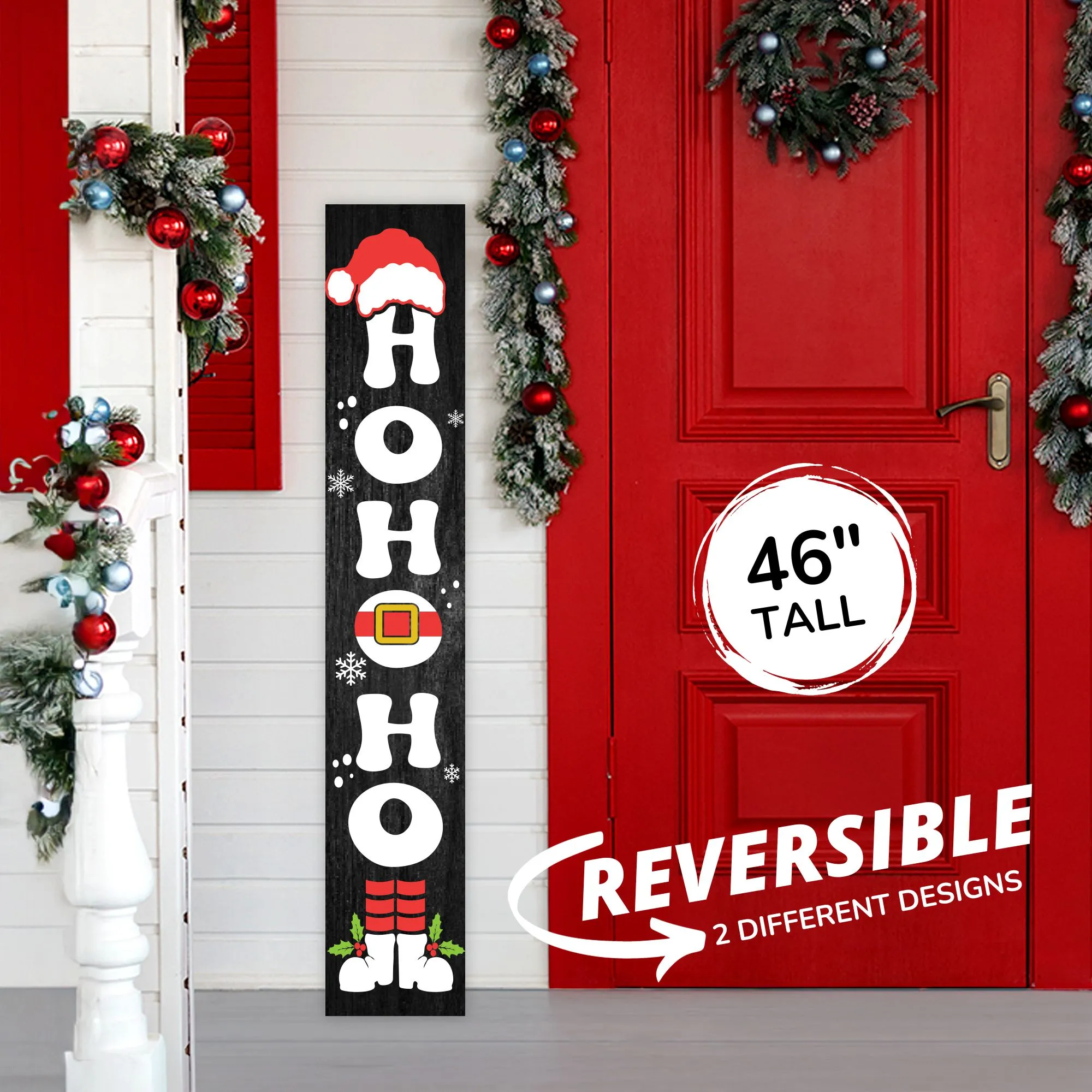 Ho Ho Ho Christmas Porch Sign