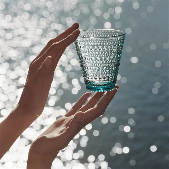 IITTALA | Glassware | KASTEHELMI Tumbler 30cl - Sea Blue 2pcs