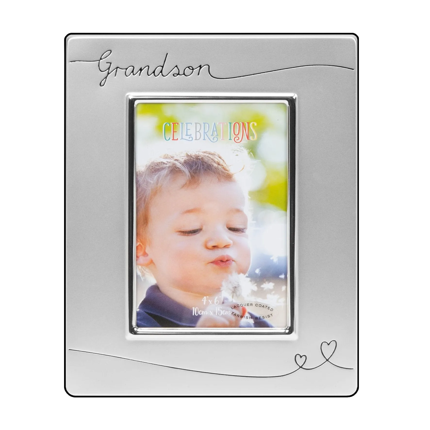 Juliana Grandson Silver Plated Two Tone Photo Frame