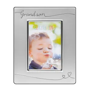 Juliana Grandson Silver Plated Two Tone Photo Frame