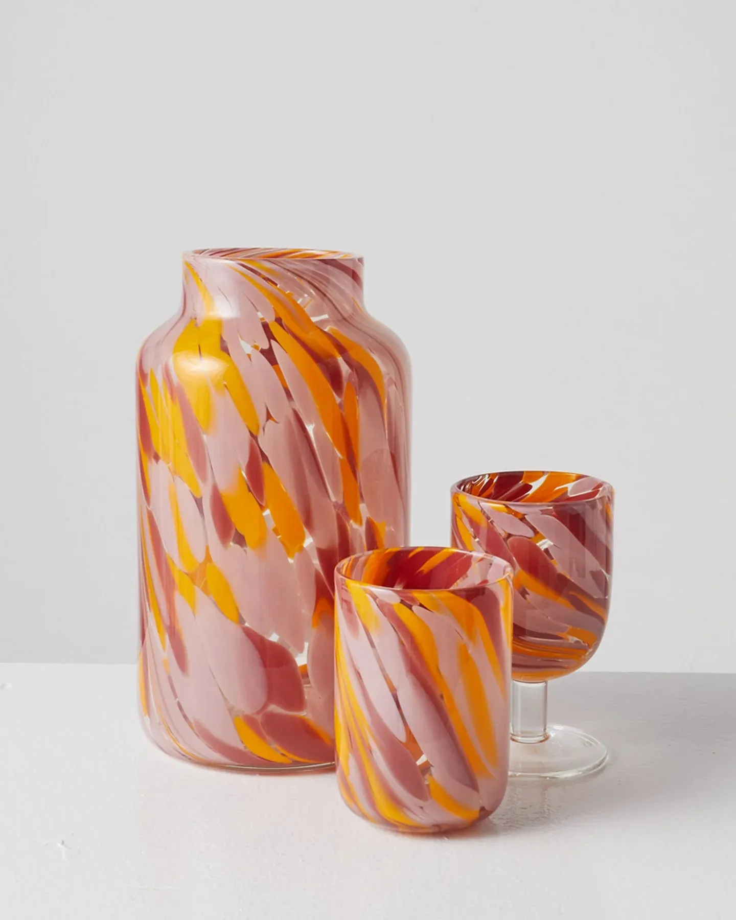 Kip & Co Desert Flower Swirl Cocktail Glass 2P Set