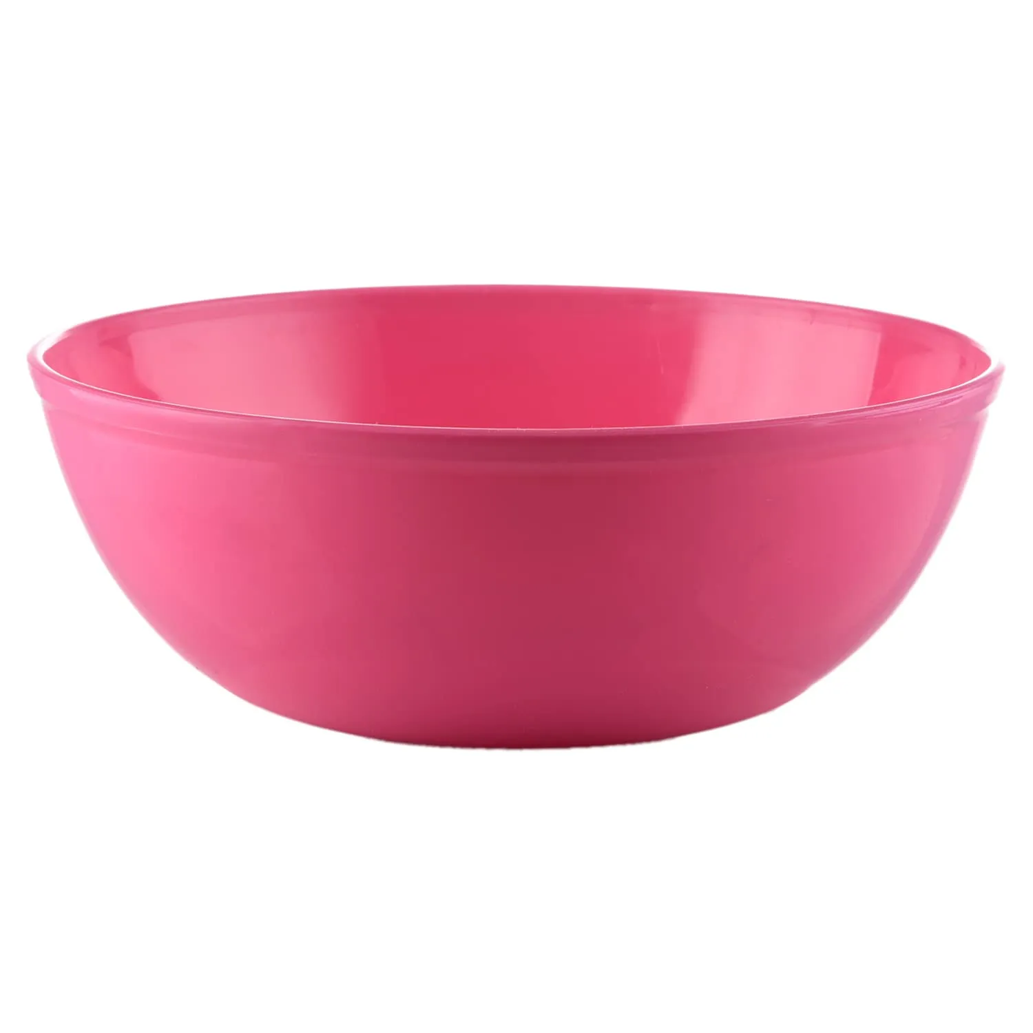 Kuber Industries Bowls|Plastic Dishwasher Safe Bowl|Serving Bowls|Bowls for Kitchen|Microwave Safe Bowls for Salad|Soup|Pasta|2000 ML|Pack of 4 (Pink)