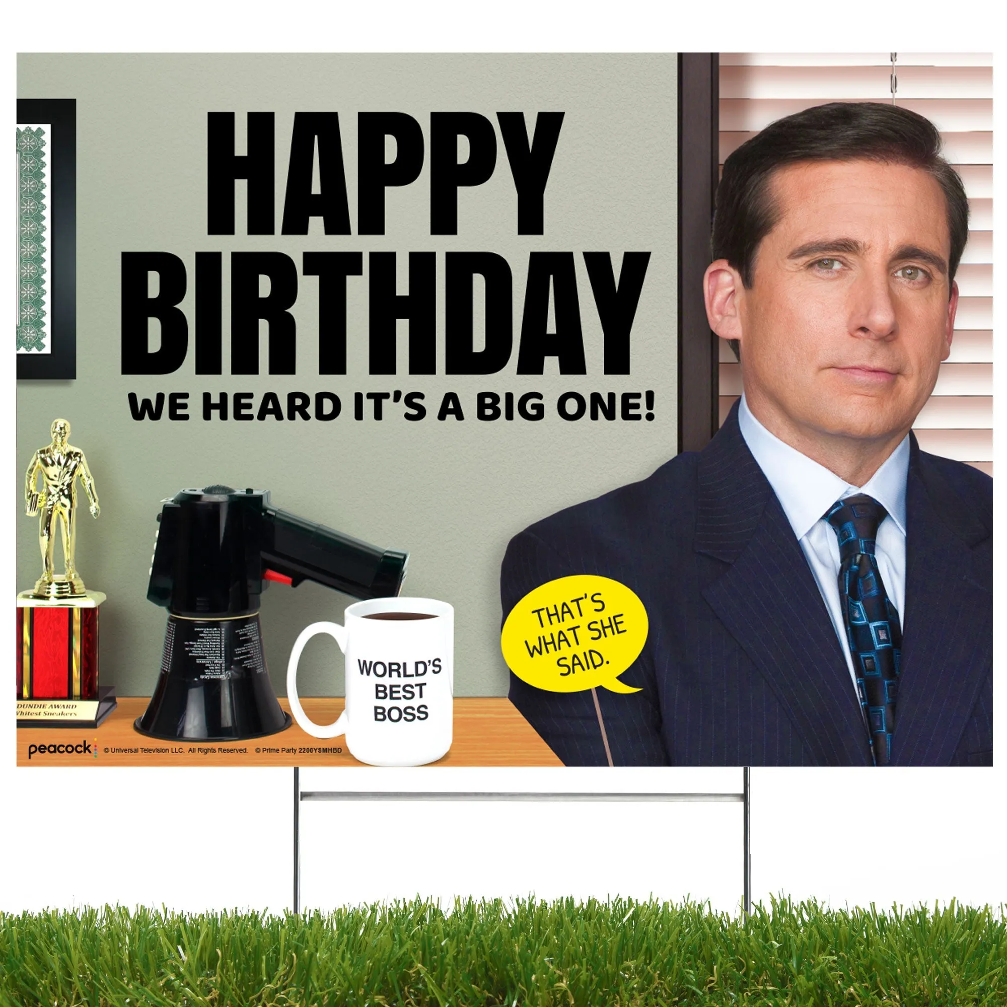 Michael Scott Happy Birthday Yard Sign, The Office