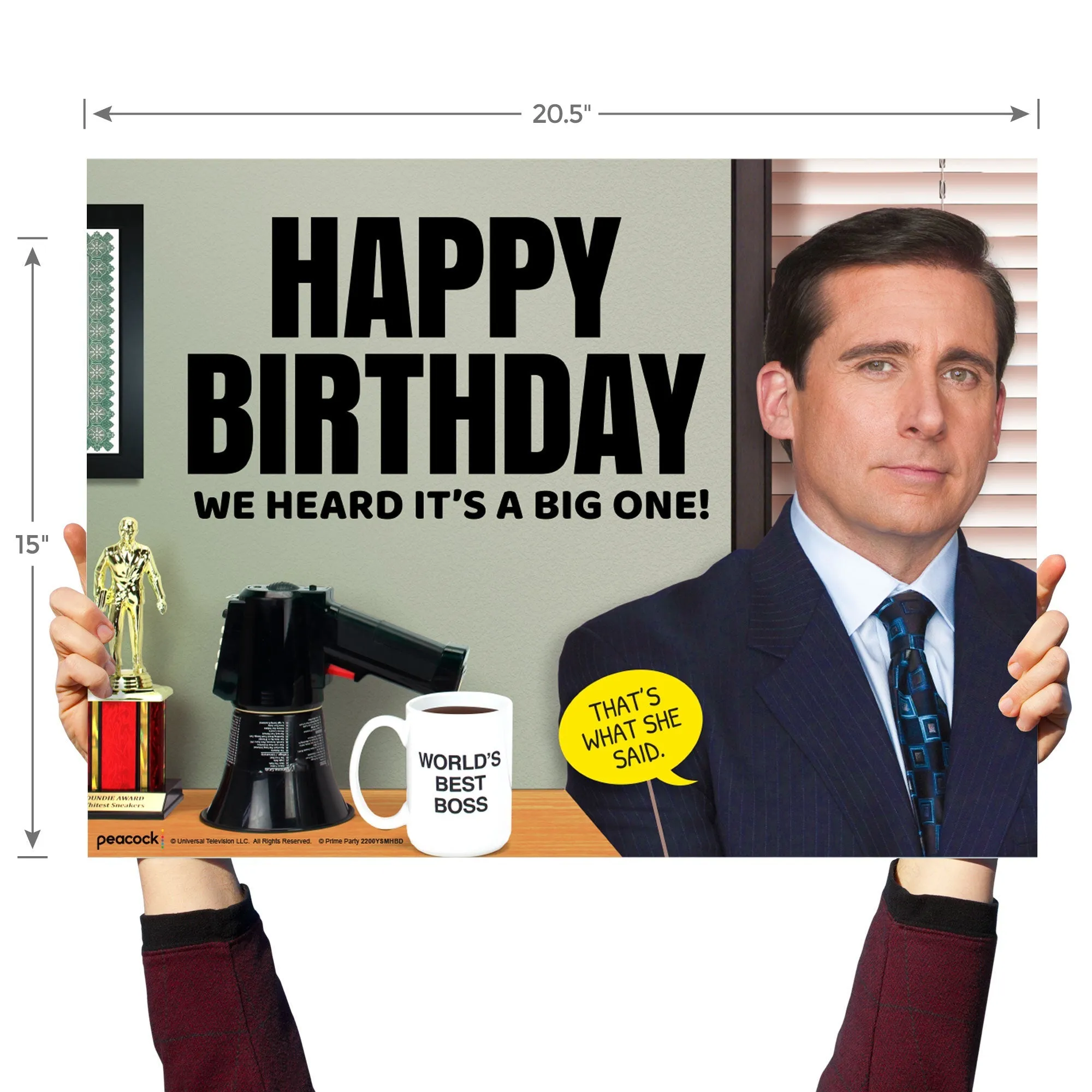 Michael Scott Happy Birthday Yard Sign, The Office