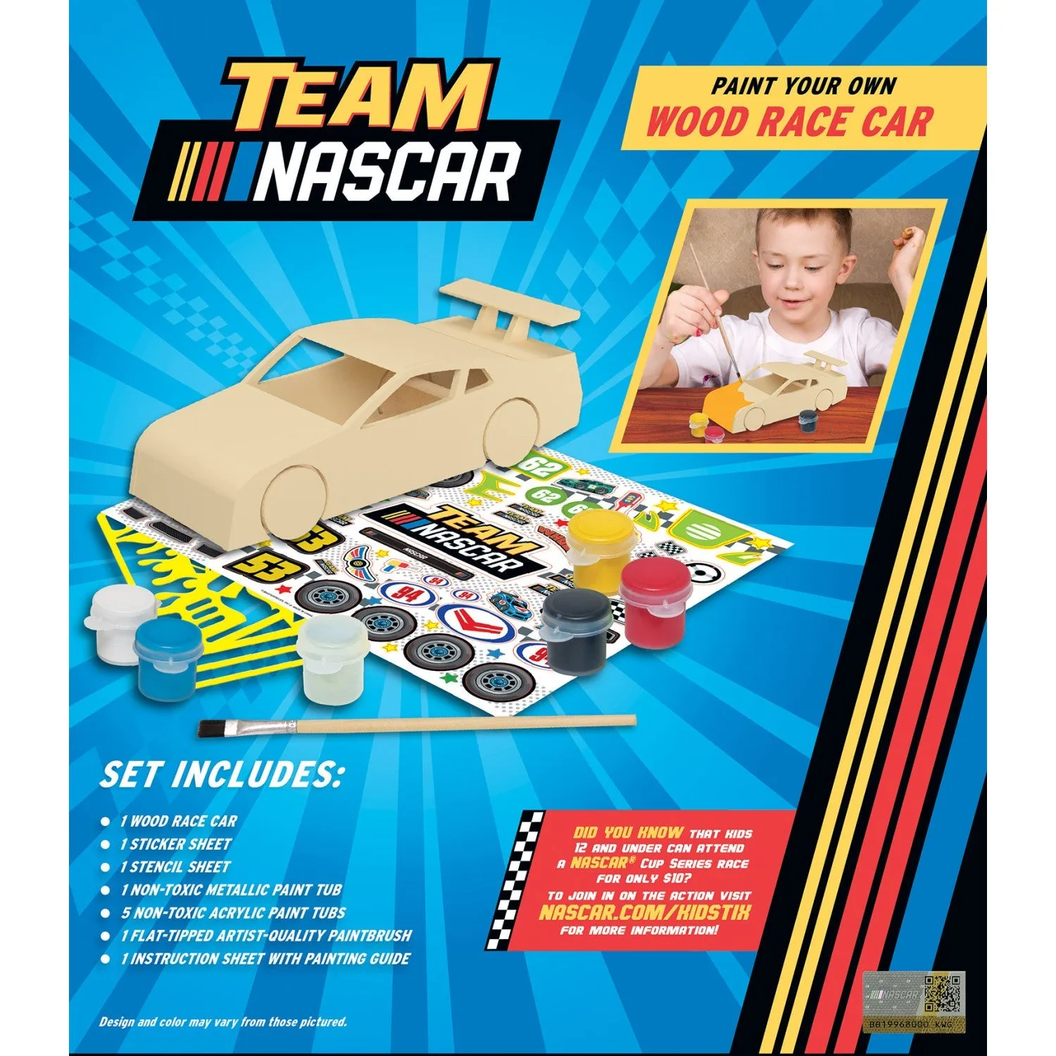 NASCAR - Wood Race Car Craft Set