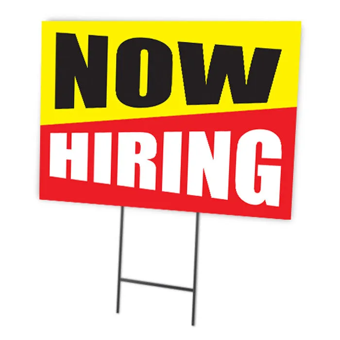 Now Hiring Full Color Double Sided Sign