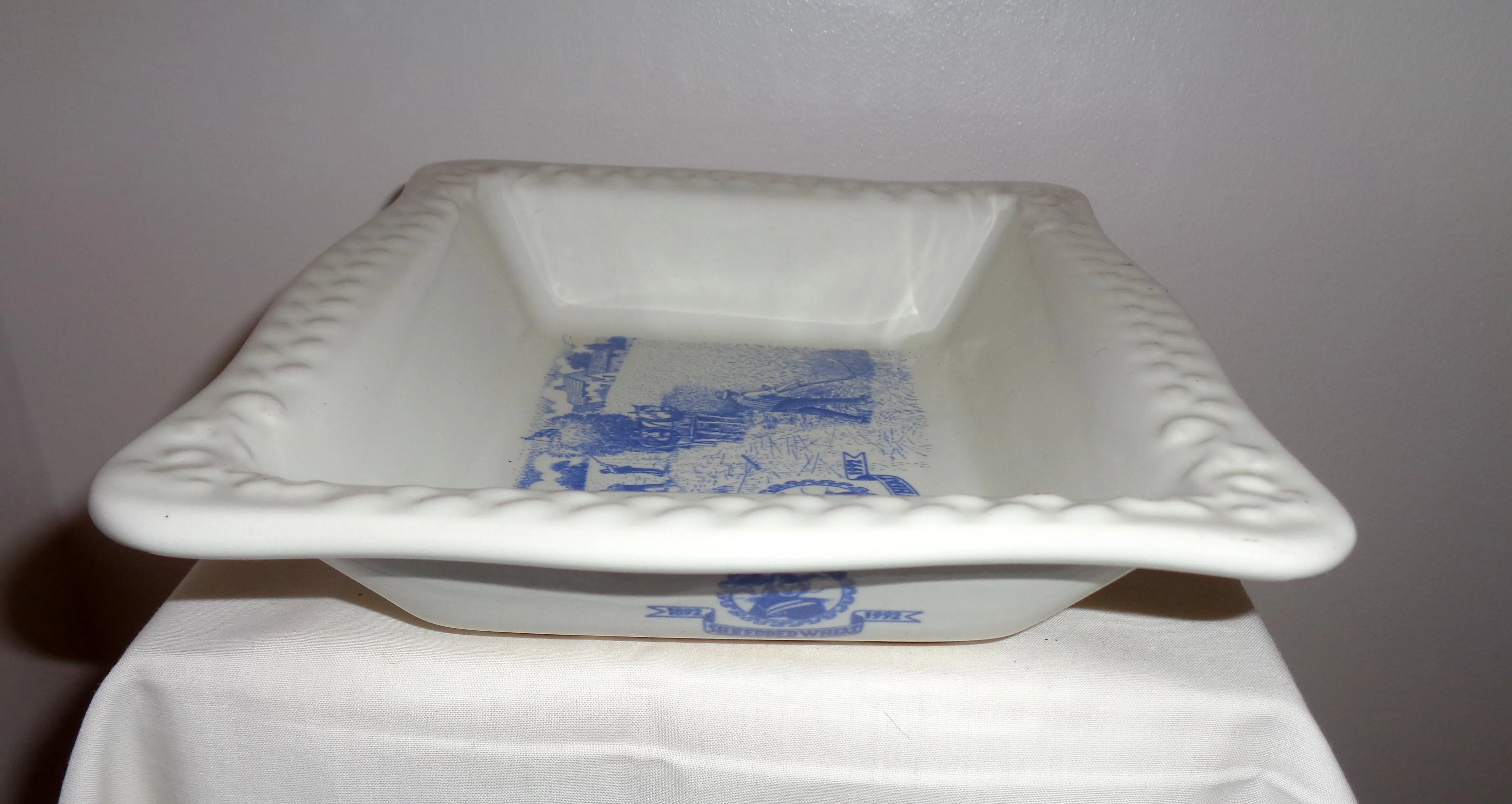 Pair Of Shredded Wheat Bowls Commemorating The Cereal's Centenary