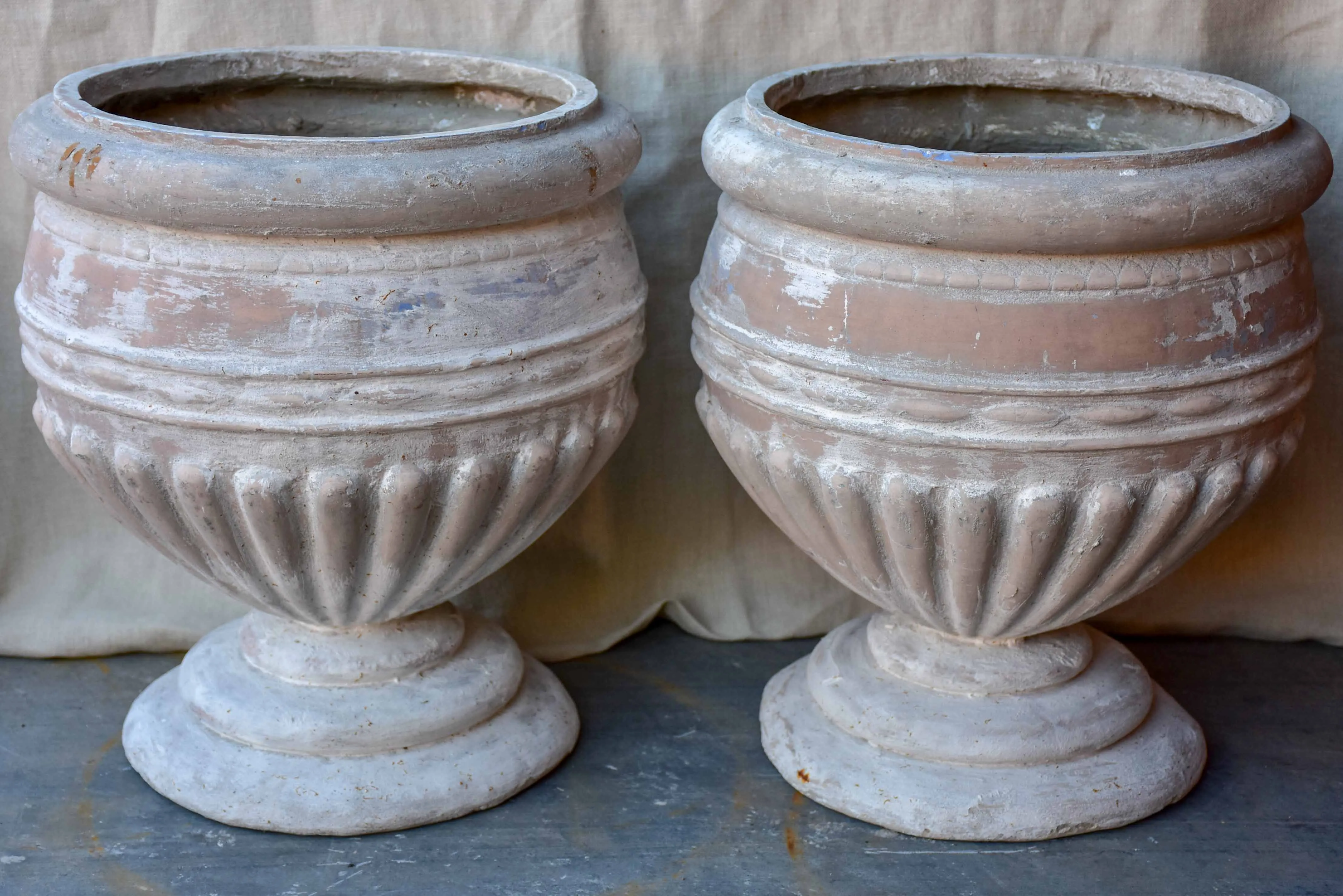 Pair of vintage Italian garden planters