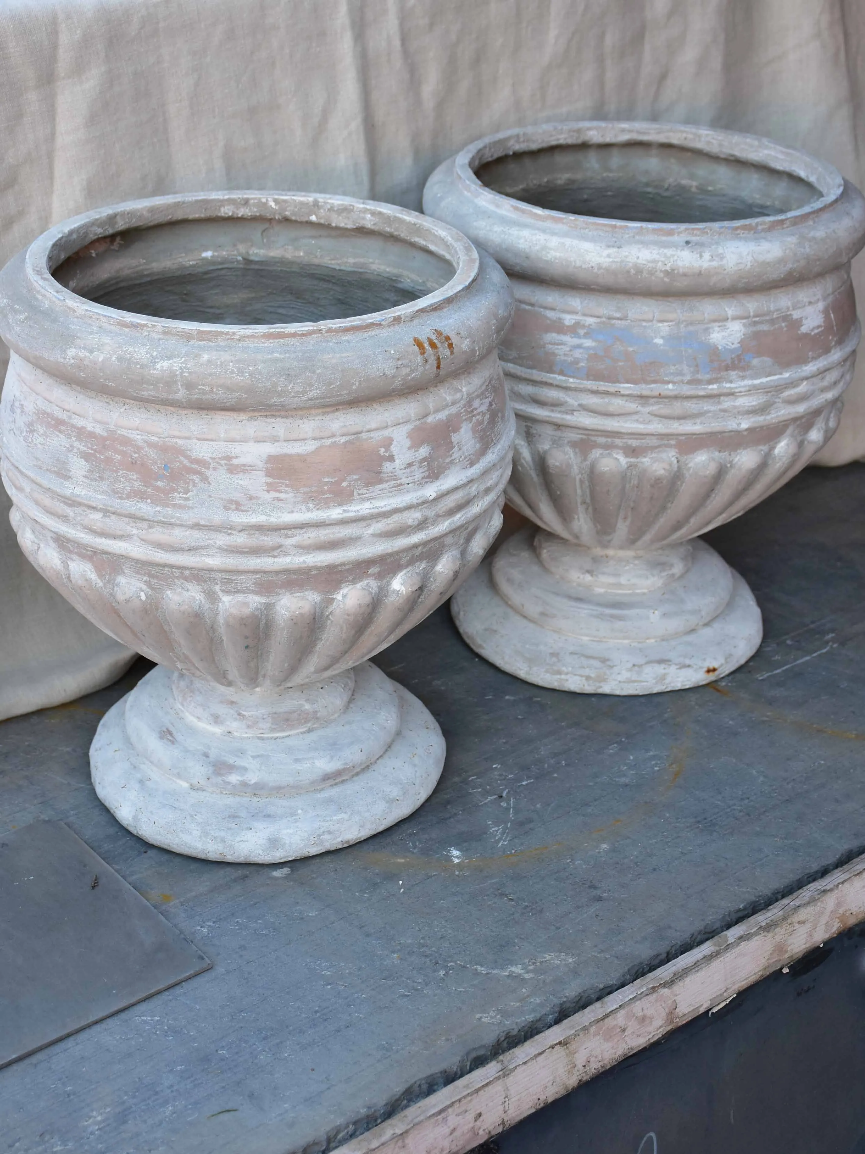 Pair of vintage Italian garden planters