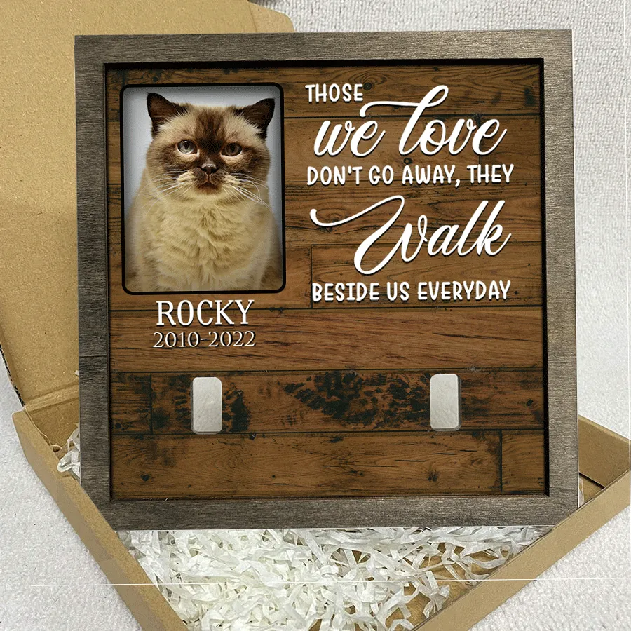 Personalized A British Shorthair Cat Picture Frames Memorial Pet I can run like a Kitty Cat Lover Gift, Memorial Gifts