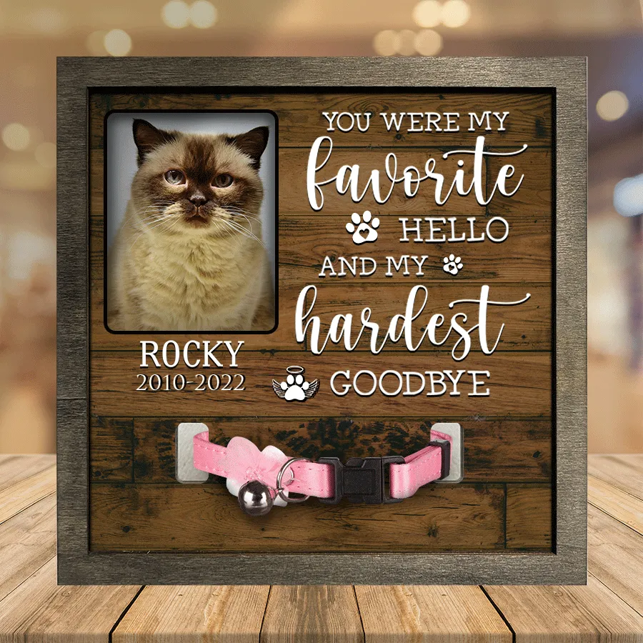 Personalized A British Shorthair Cat Picture Frames Memorial Pet I can run like a Kitty Cat Lover Gift, Memorial Gifts