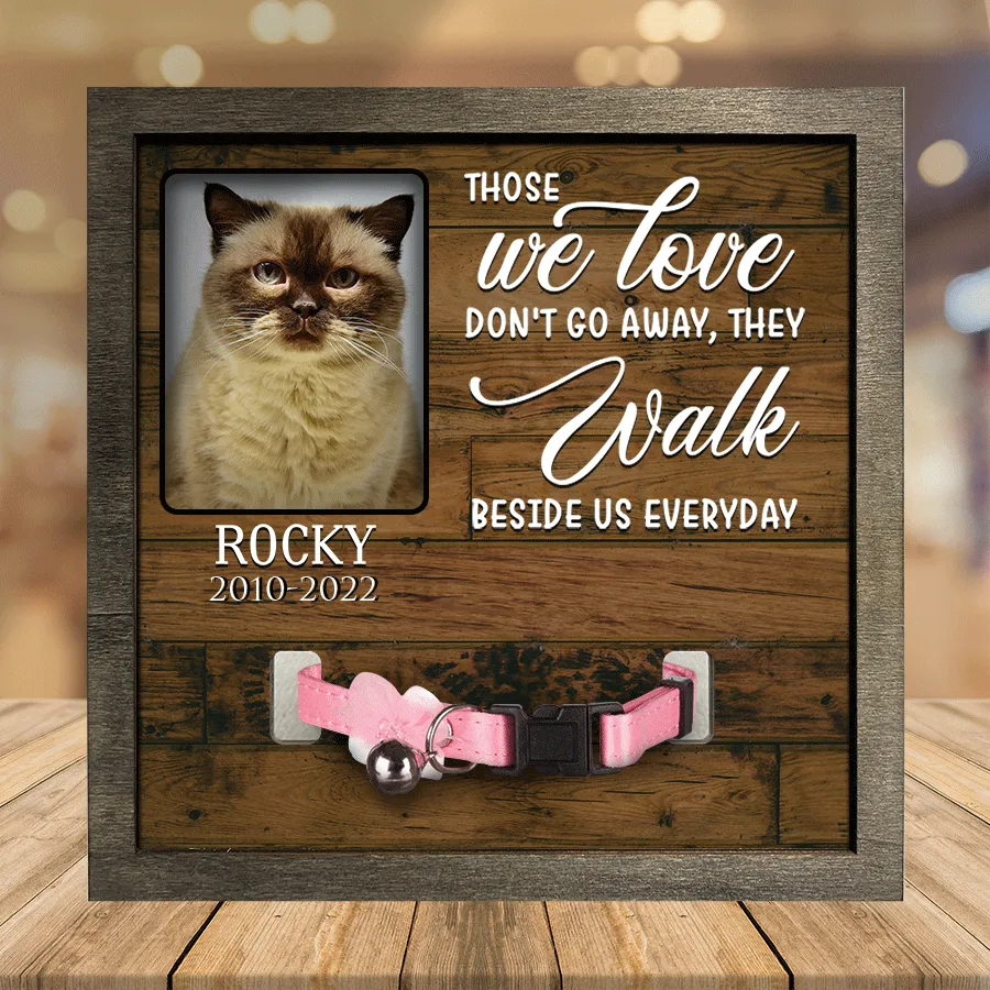 Personalized A British Shorthair Cat Picture Frames Memorial Pet I can run like a Kitty Cat Lover Gift, Memorial Gifts