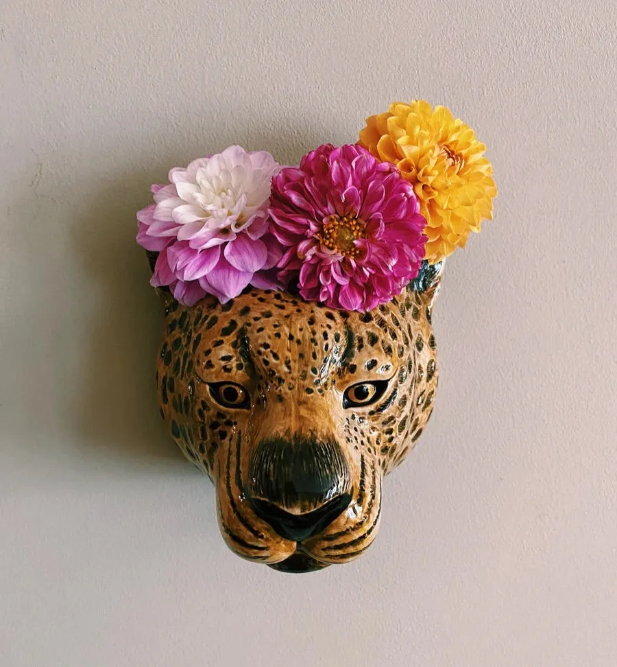 Quail Leopard Wall Vase