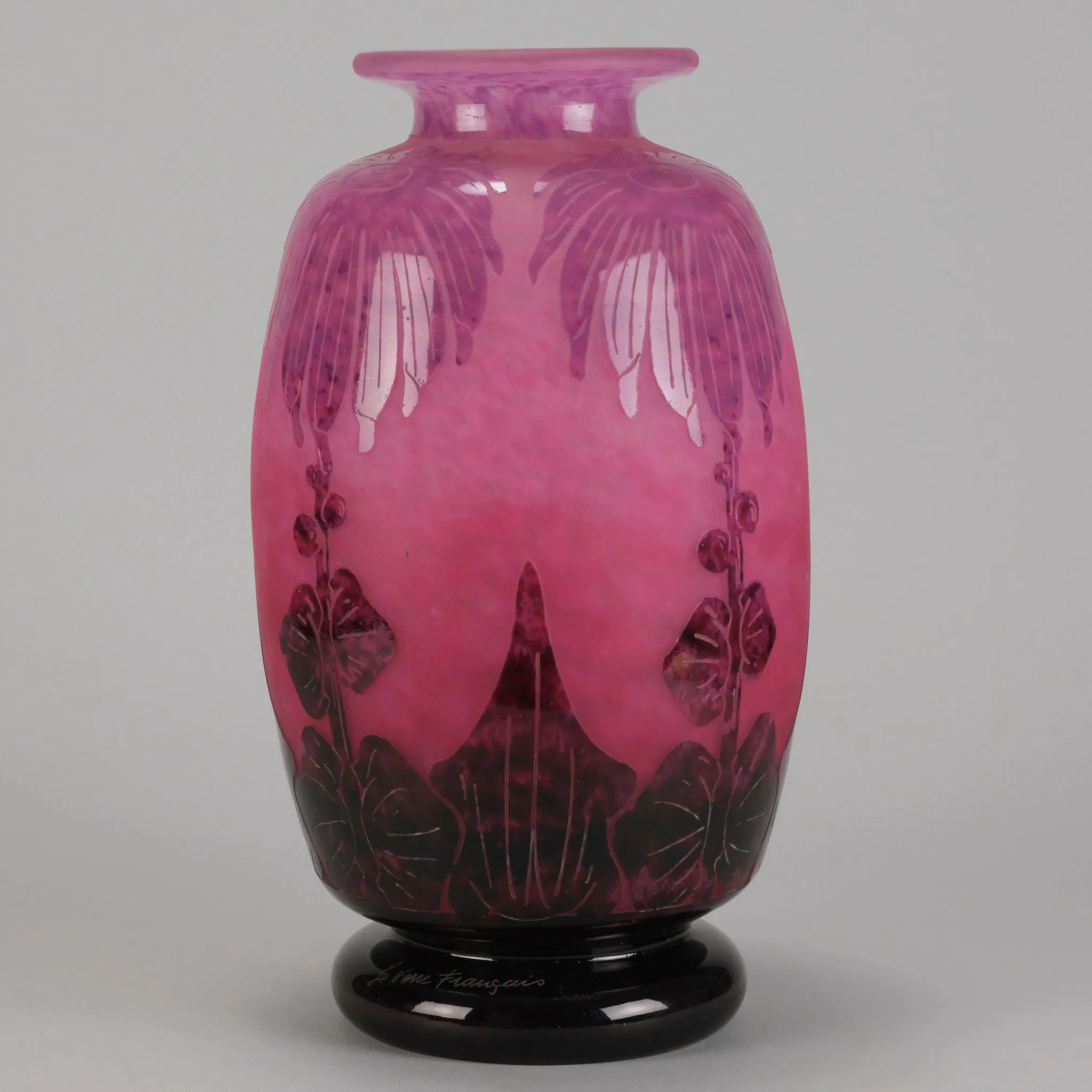 "Dahlia Vase" By Le Verre Français