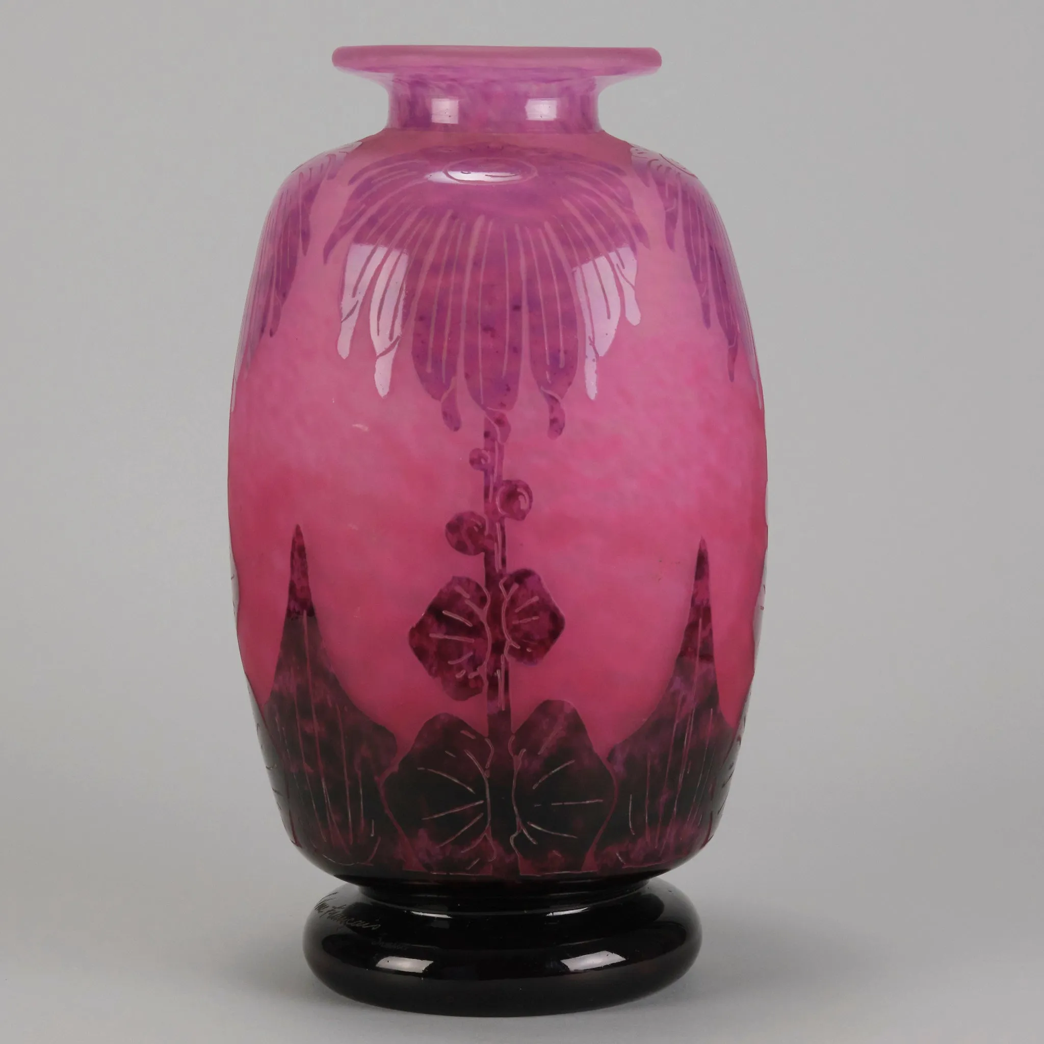 "Dahlia Vase" By Le Verre Français