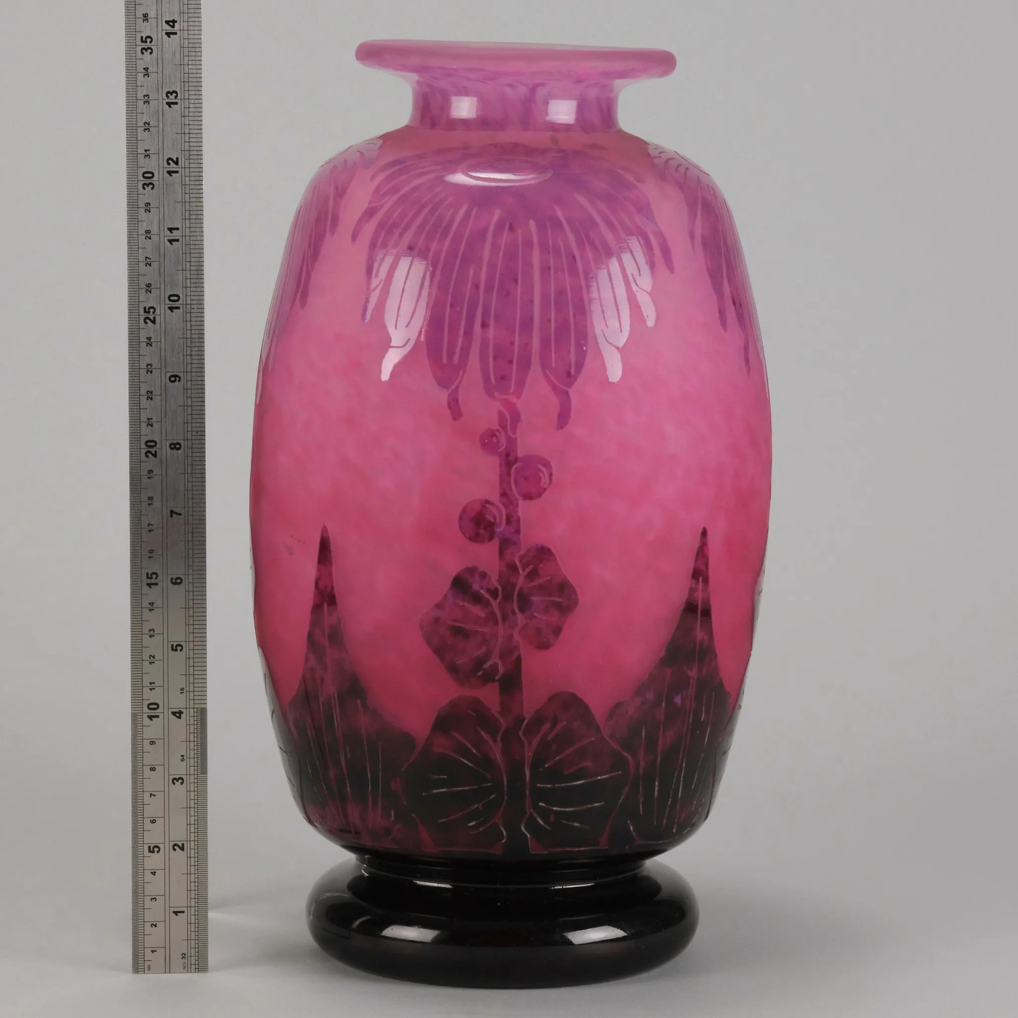 "Dahlia Vase" By Le Verre Français