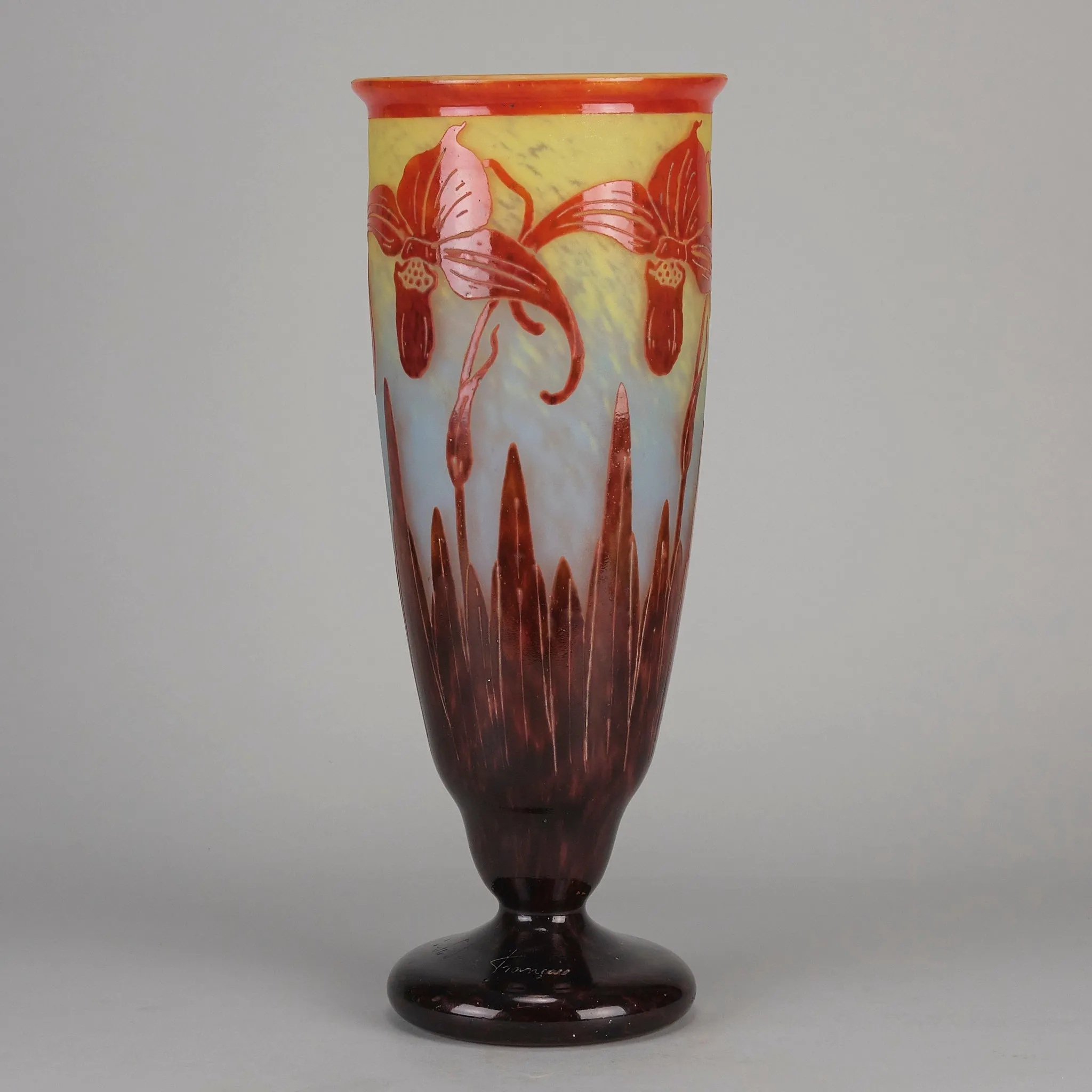 "Décor Orchidée" by Le Verre Français