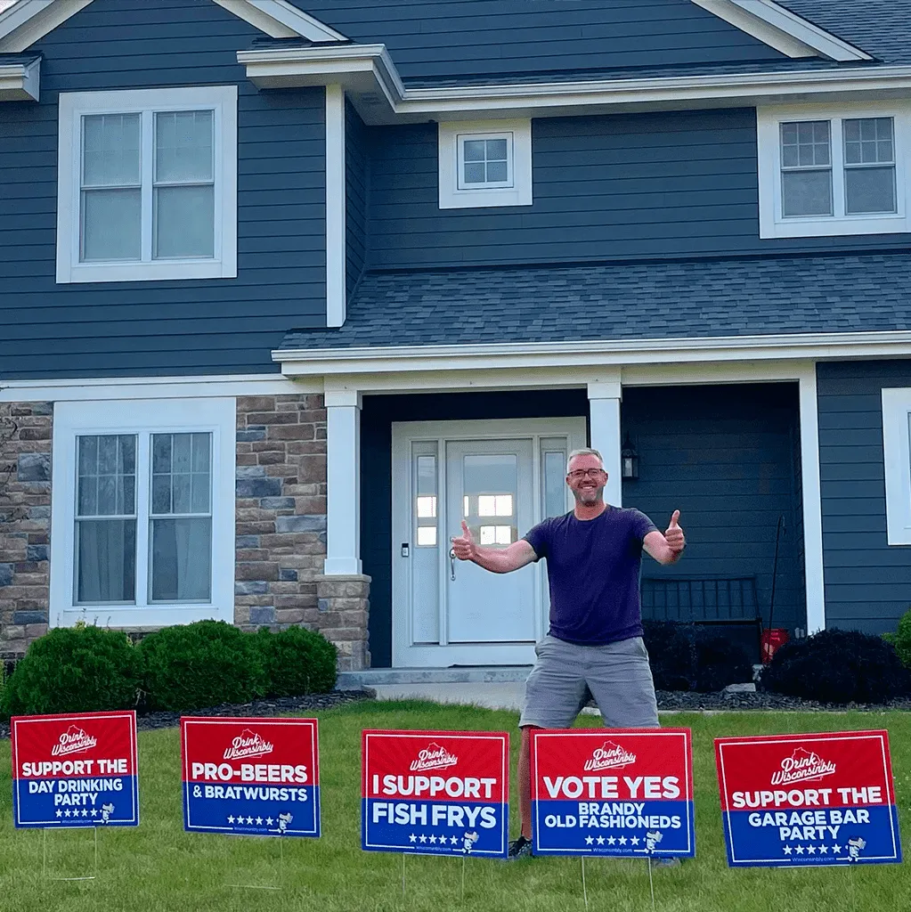 "I Support Fish Frys" Yard Sign