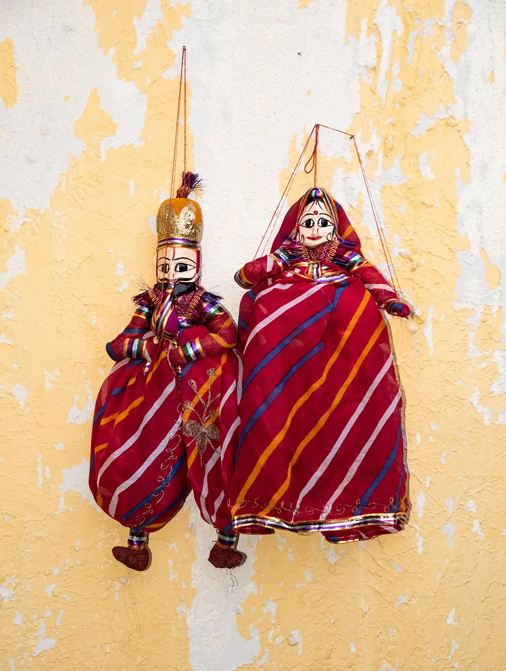 Rajasthan Cloth Puppets - Couple