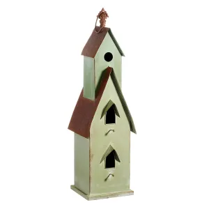 Raz Imports 2023 The Meadow Rustic Green Bird House