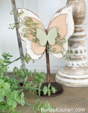 Rustic Farmhouse Butterfly Craft Kit - Wood Kit, Laser Cut