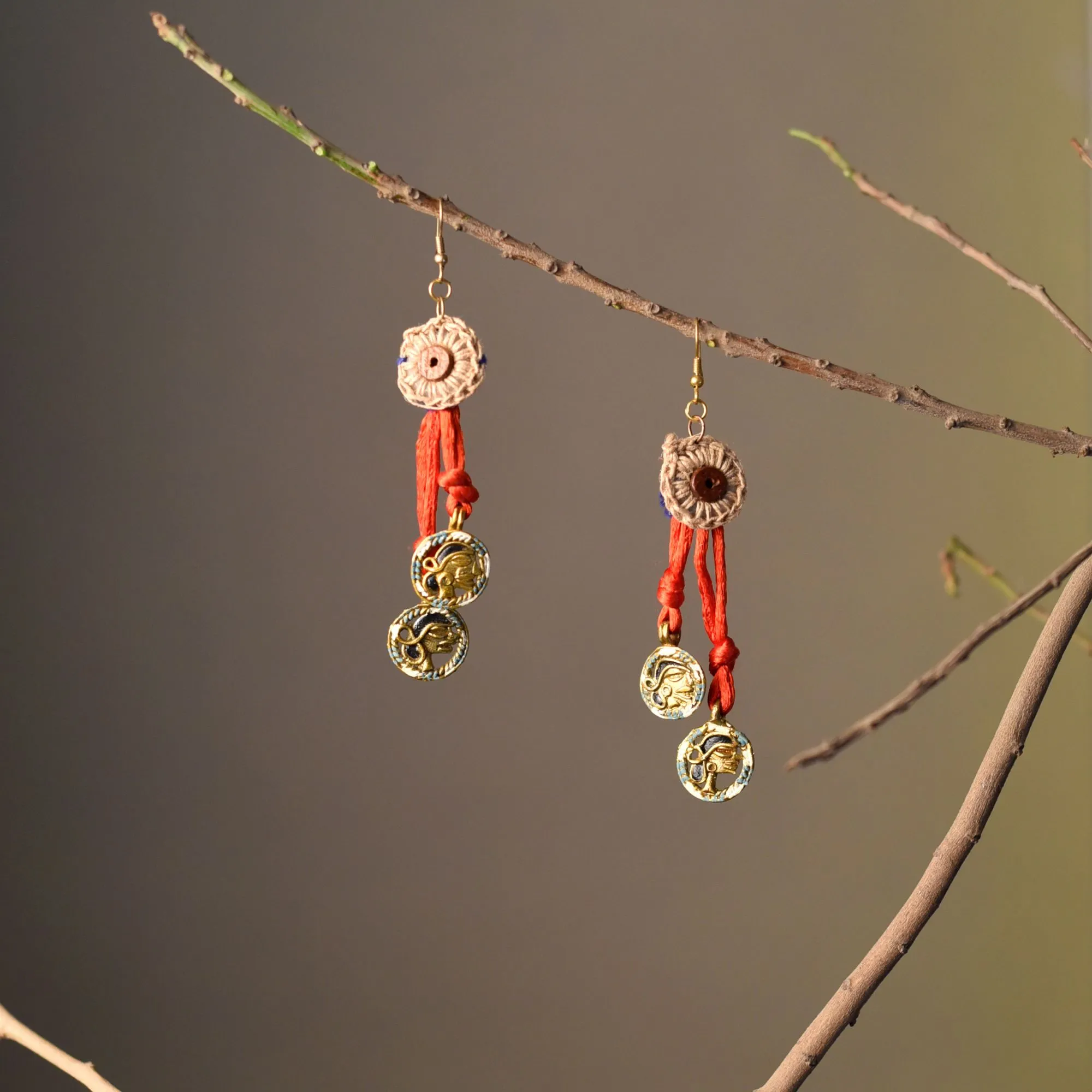 Rustic Glam: Handcrafted Wooden Earrings