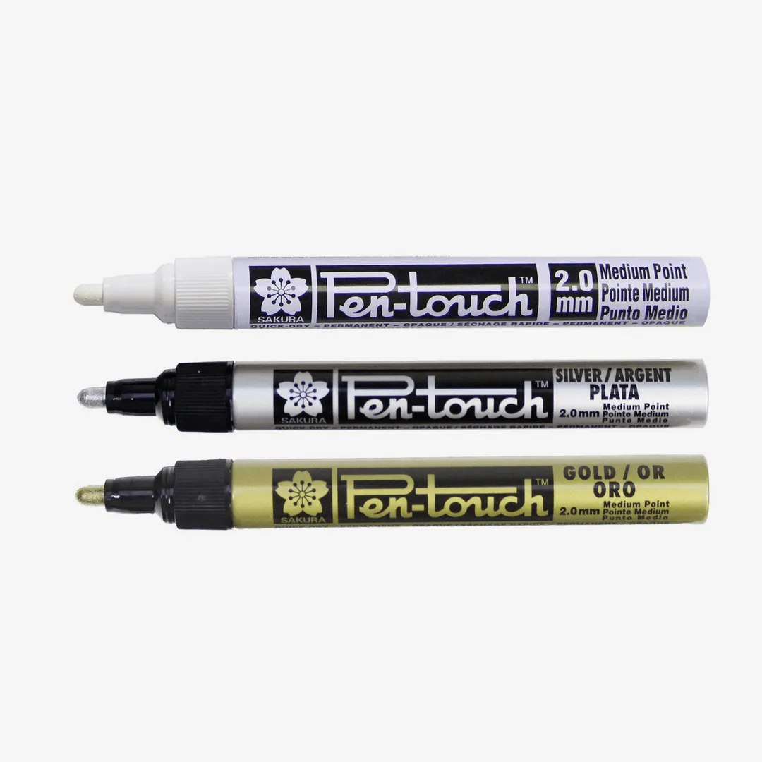 SAKURA MARKER PEN TOUCH SILVER