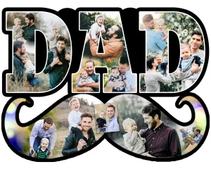 Shri Kanth Art® Personalized DAD Photo Frame | Collage Photo Frame | Ideal for Gift for Birthday Photo Frame | Home Wall Decor Photo Frame Gift