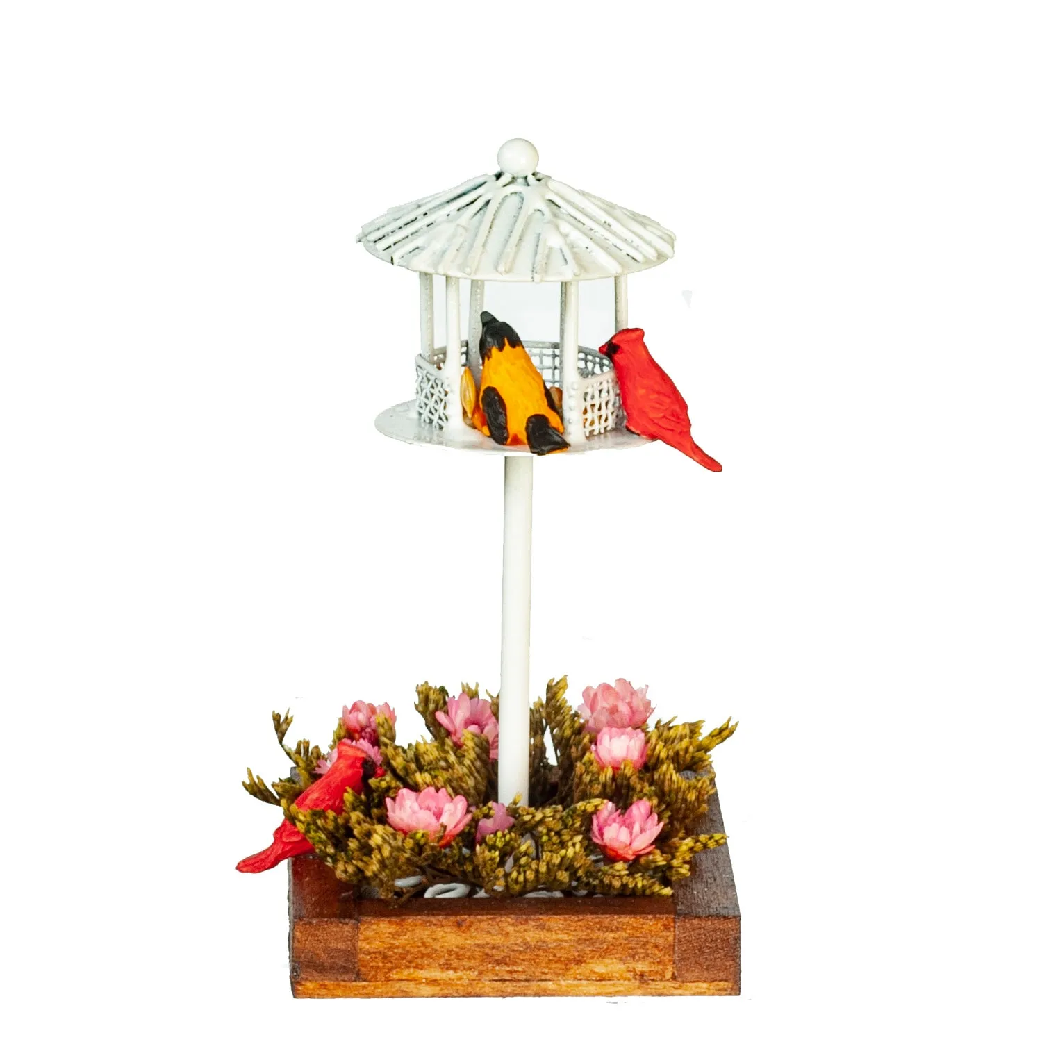 Small Bird Feeder w/ Flowers