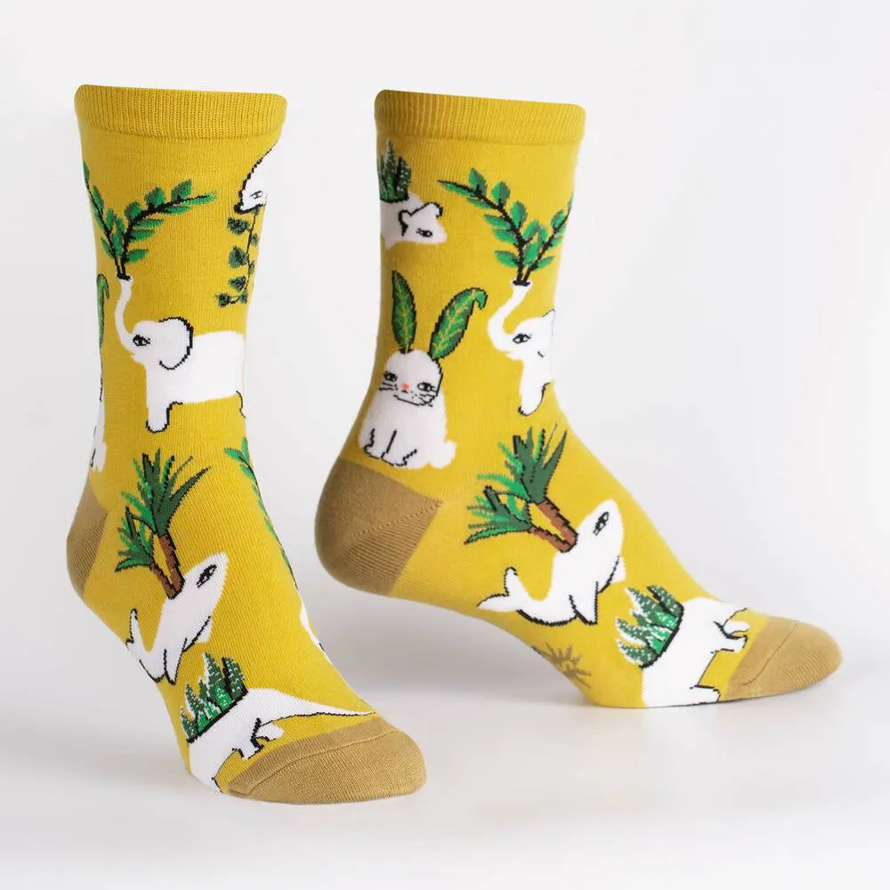 Sock It To Me Women's Crew Socks - Planters Gonna Plant