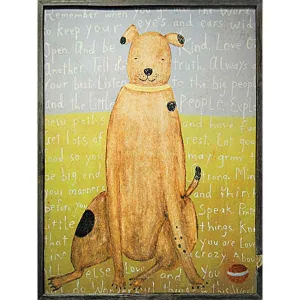 Sugarboo Brown Boy Dog Framed Art Print