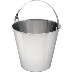 Swedish Stainless Steel  Bucket 10 Litre Graduated