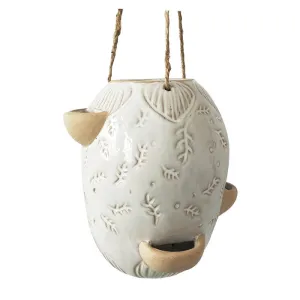 Tara Hanging Planter - White