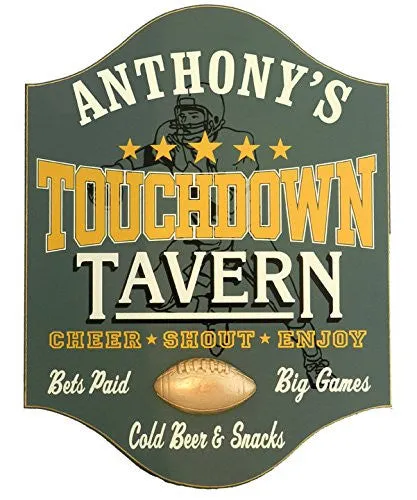 Touchdown Tavern Custom Wooden Novelty Sign