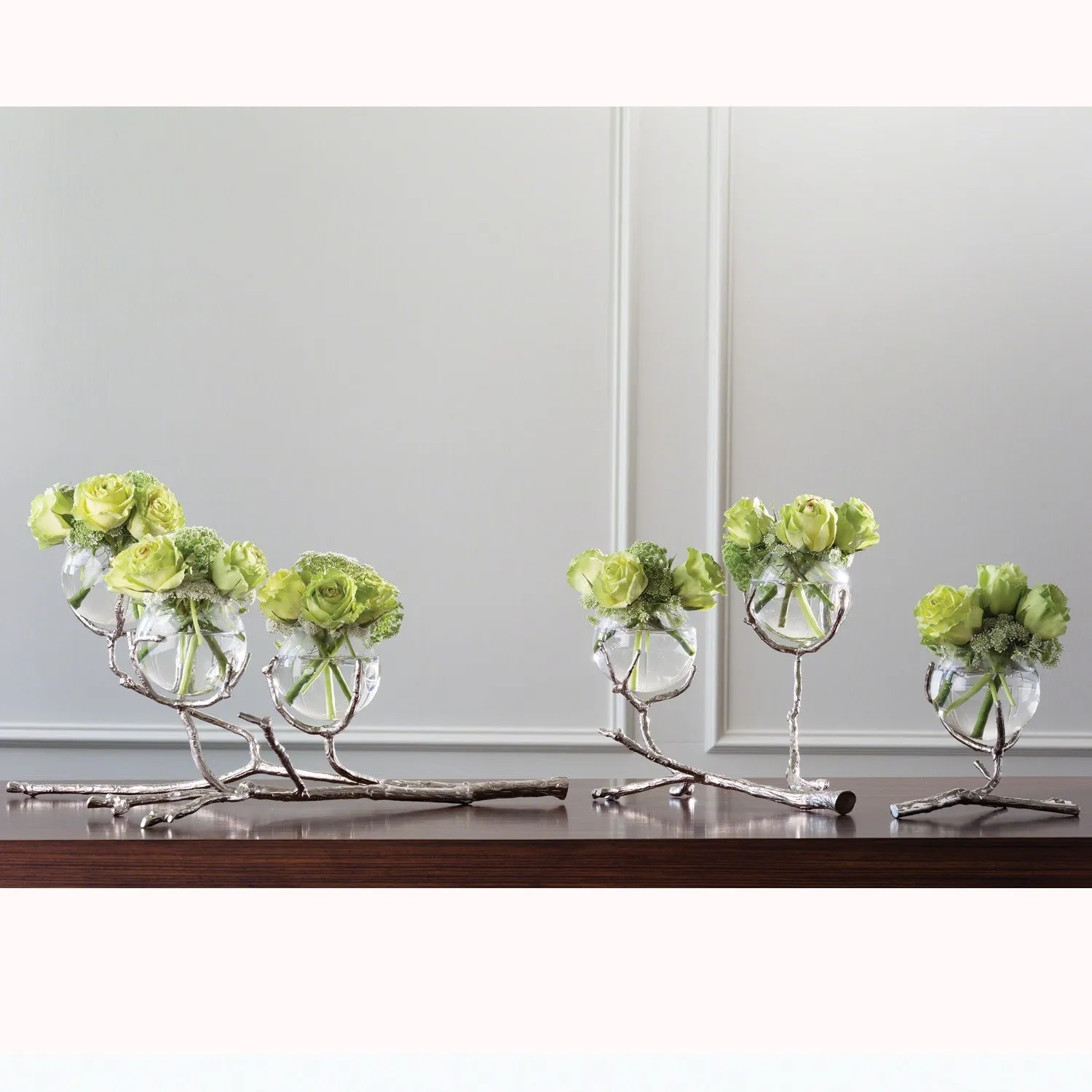 Twig 2 Vase Holder - Nickel