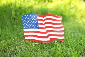 USA Flag Yard Decoration  |  America  |  Reflective