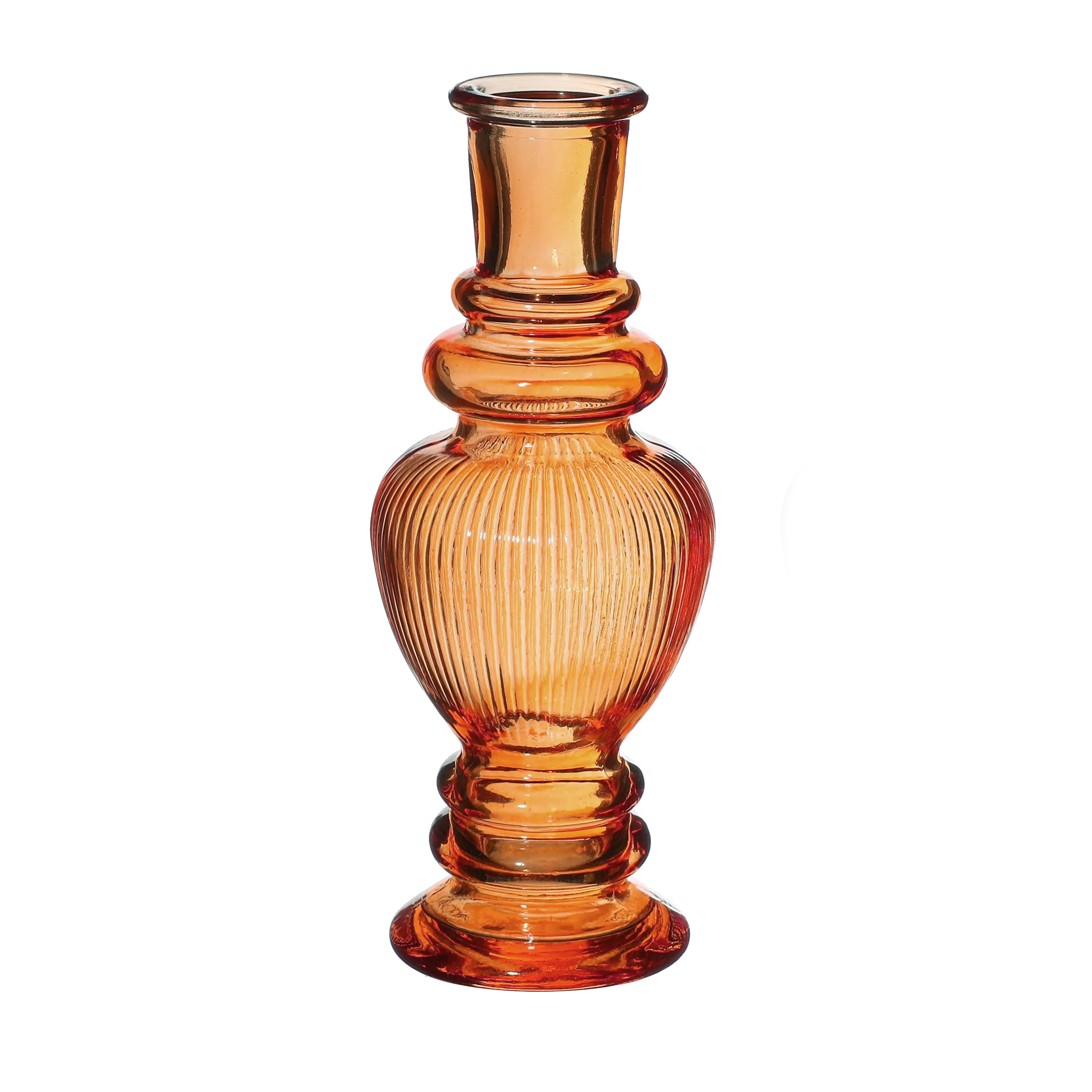 VENICE VASE CANDLE H15.5X5.7CM AMBER