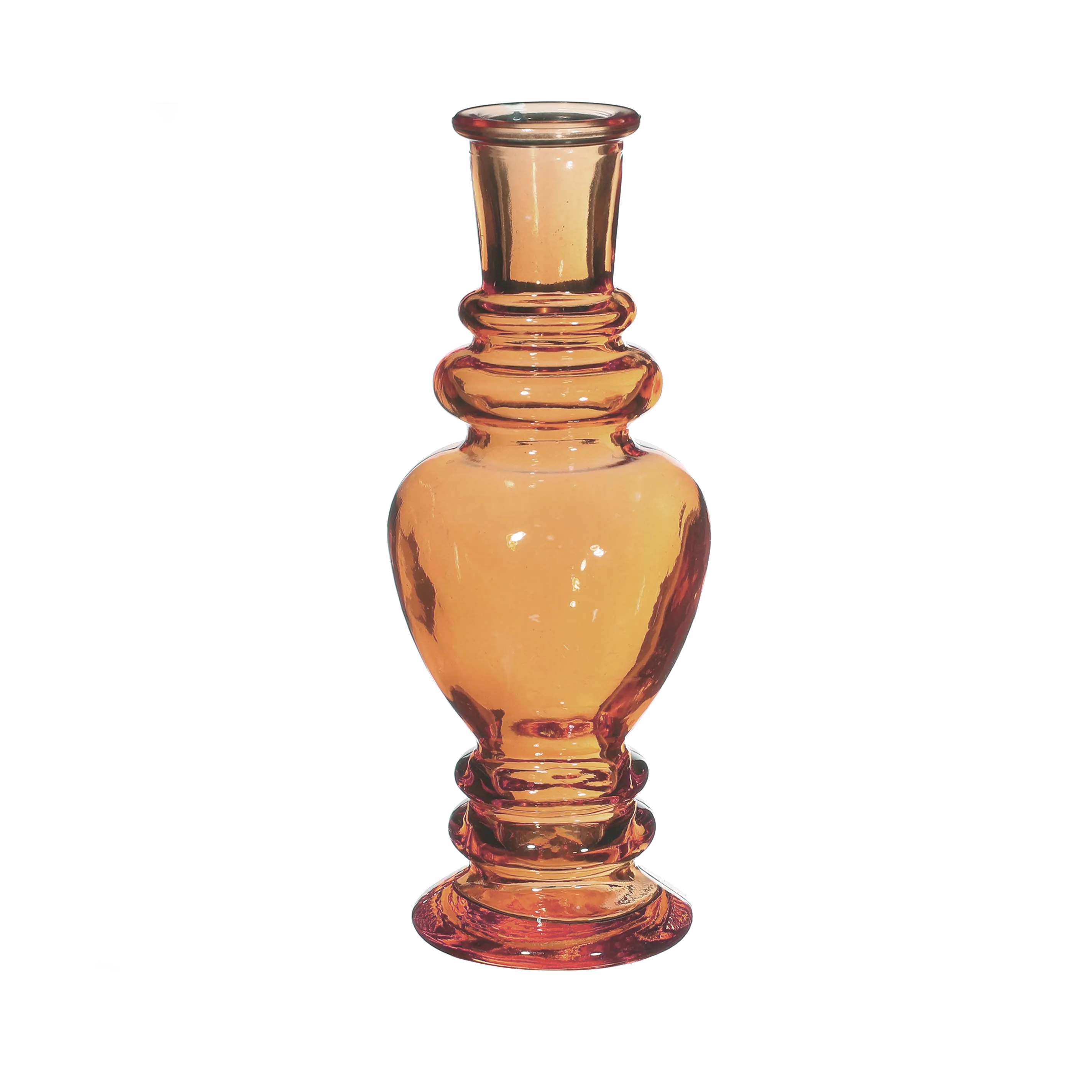 VENICE VASE CANDLE H15.5X5.7CM AMBER