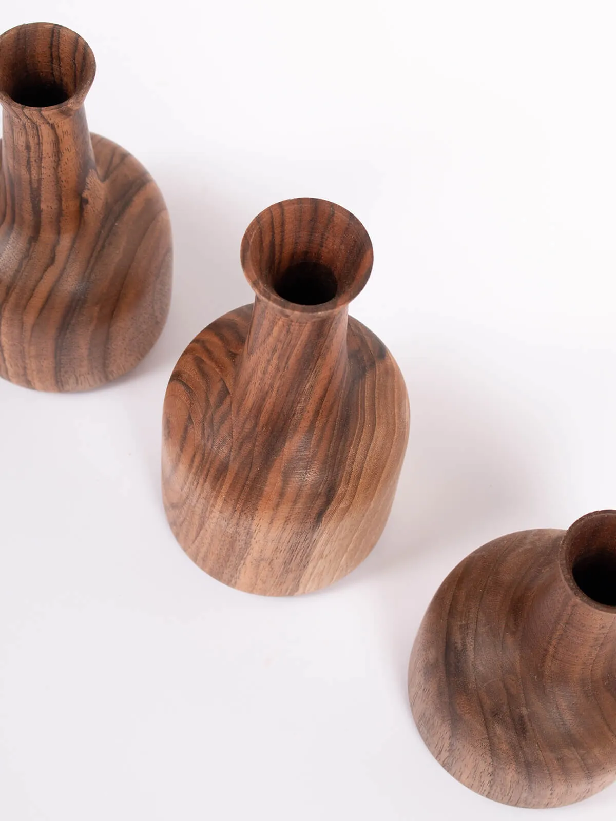 Walnut Wood Mini Vase, Stevie