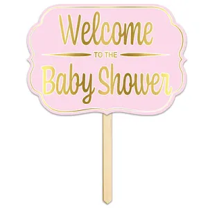 Welcome Shower Girl Lawn Sign