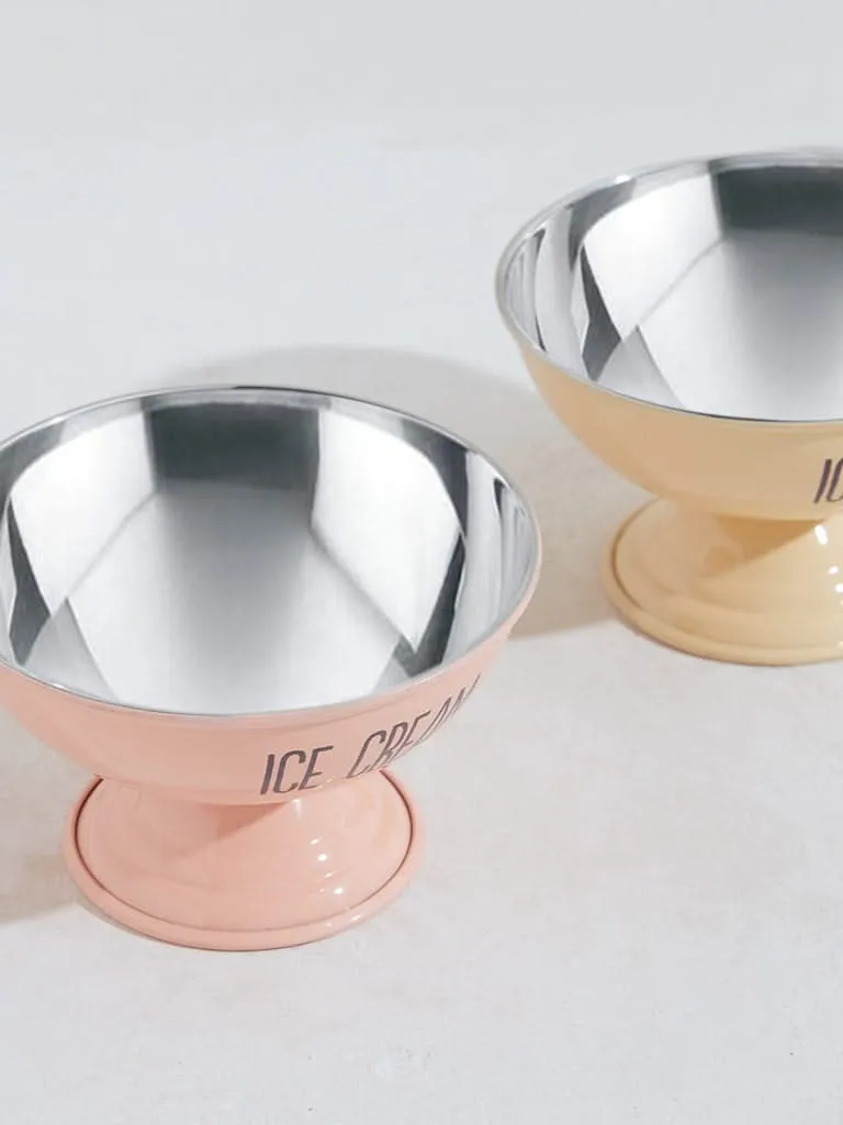 Westside Home Multicolour Ice Cream Bowls - (Set of 2)