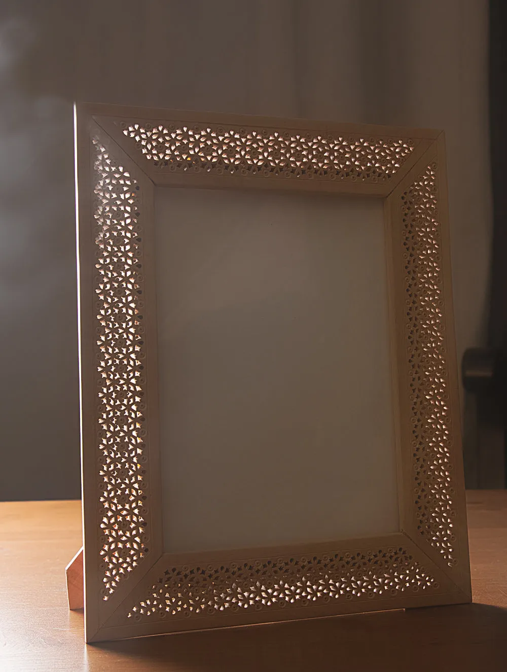 Wooden Jaali Single  Frame - Rectangular. Large