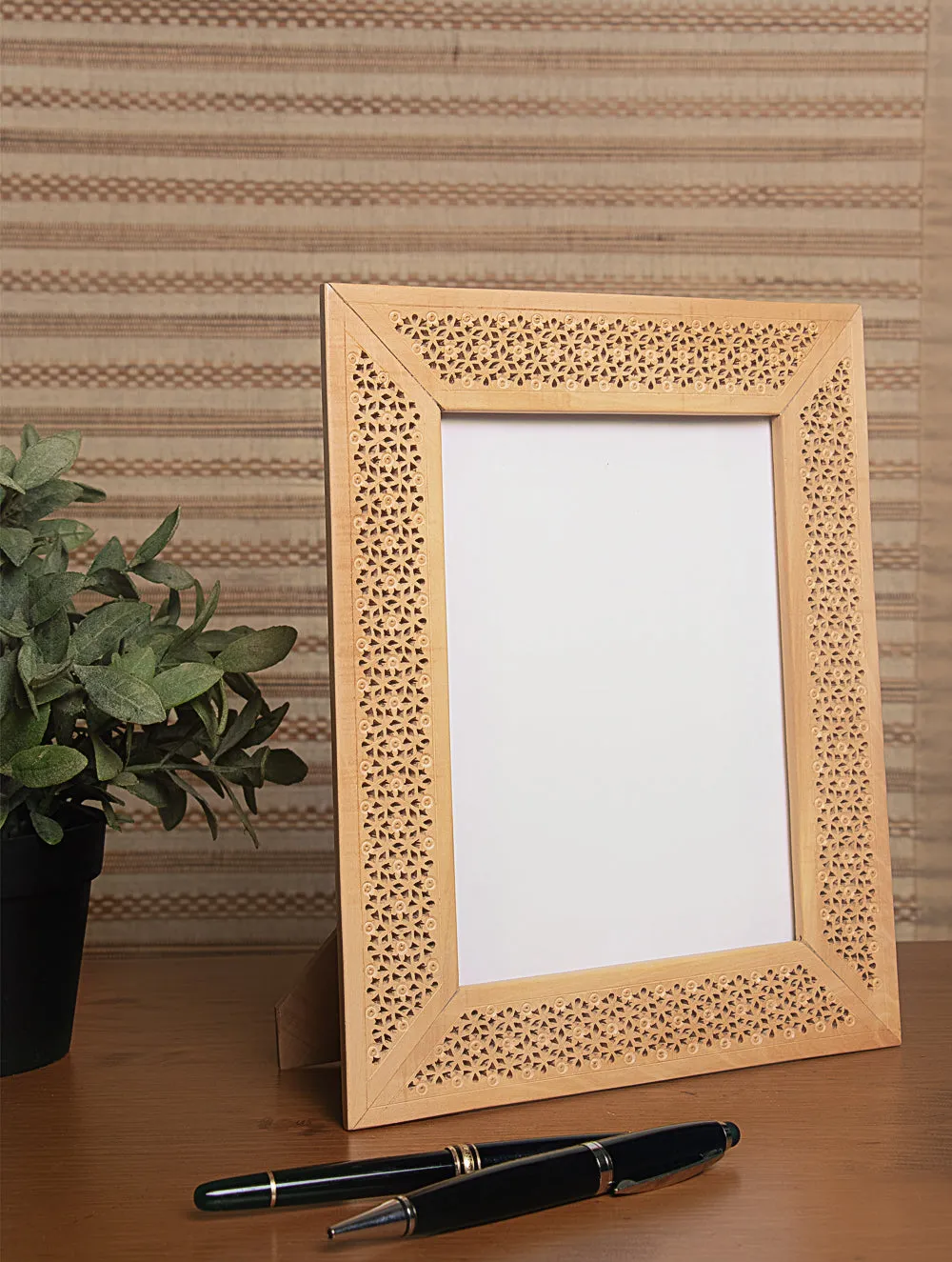 Wooden Jaali Single  Frame - Rectangular. Large