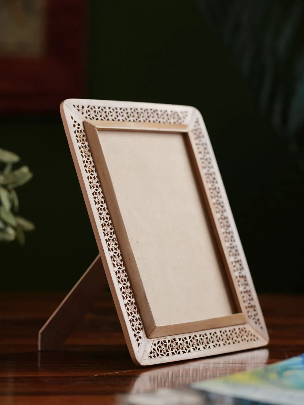 Wooden Jaali Single  Frame - Rectangular. Large