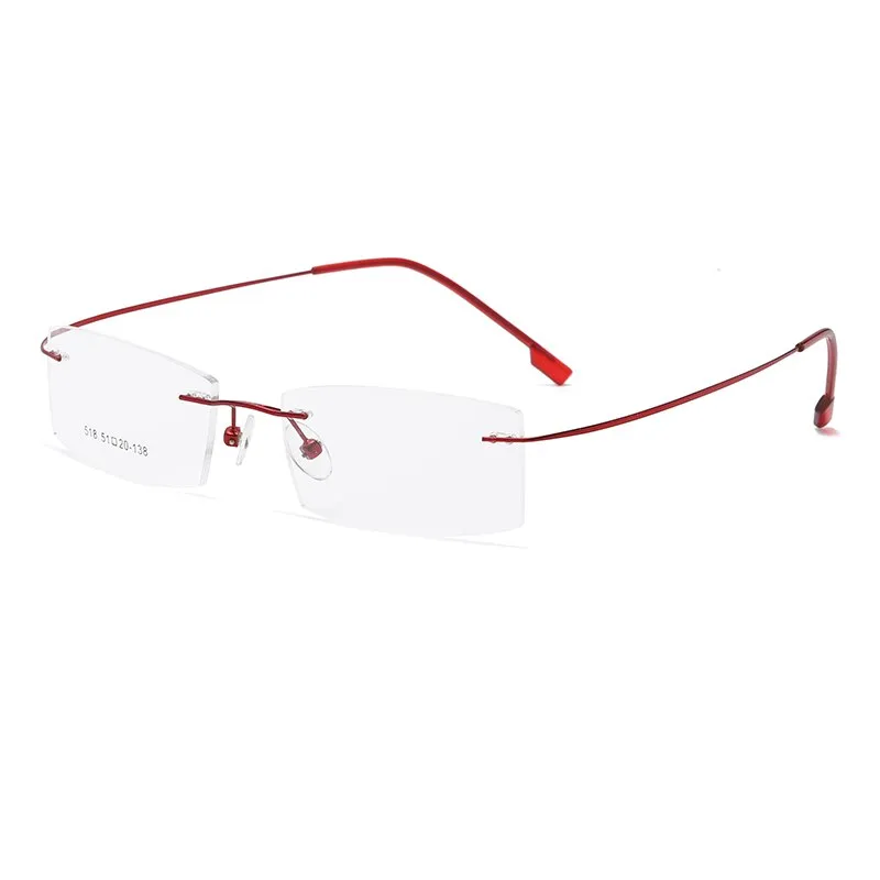 Zirosat 518 Women's Eyeglasses Memory Titanium Rimless